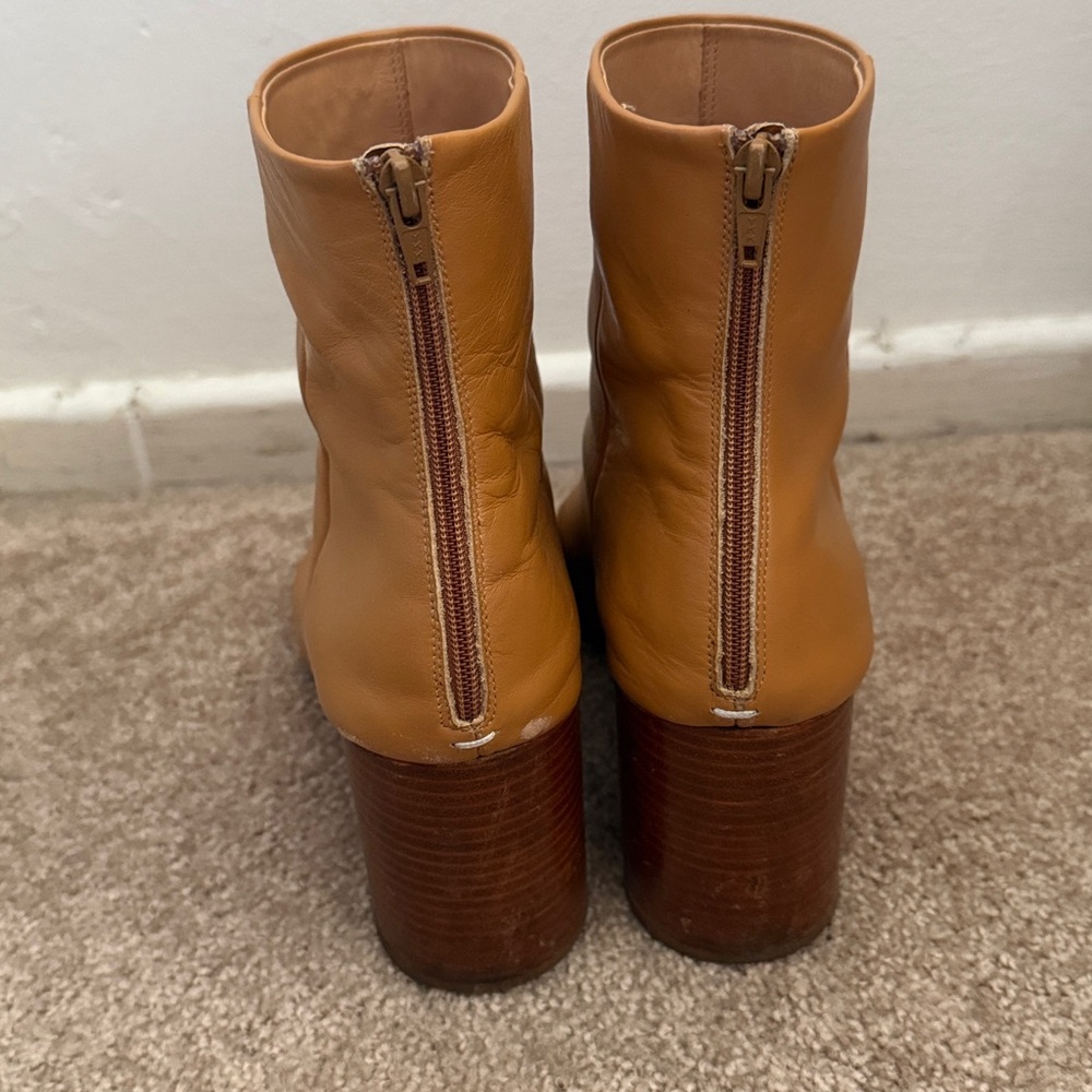Maison Martin Margiela Tan Ankle Boots - Picture 5 of 8